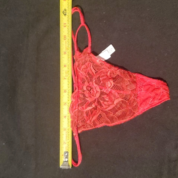Victoria's Secret Bra and Thong Panty Set -  Red - Vintage sz M/34B - Picture 14 of 16